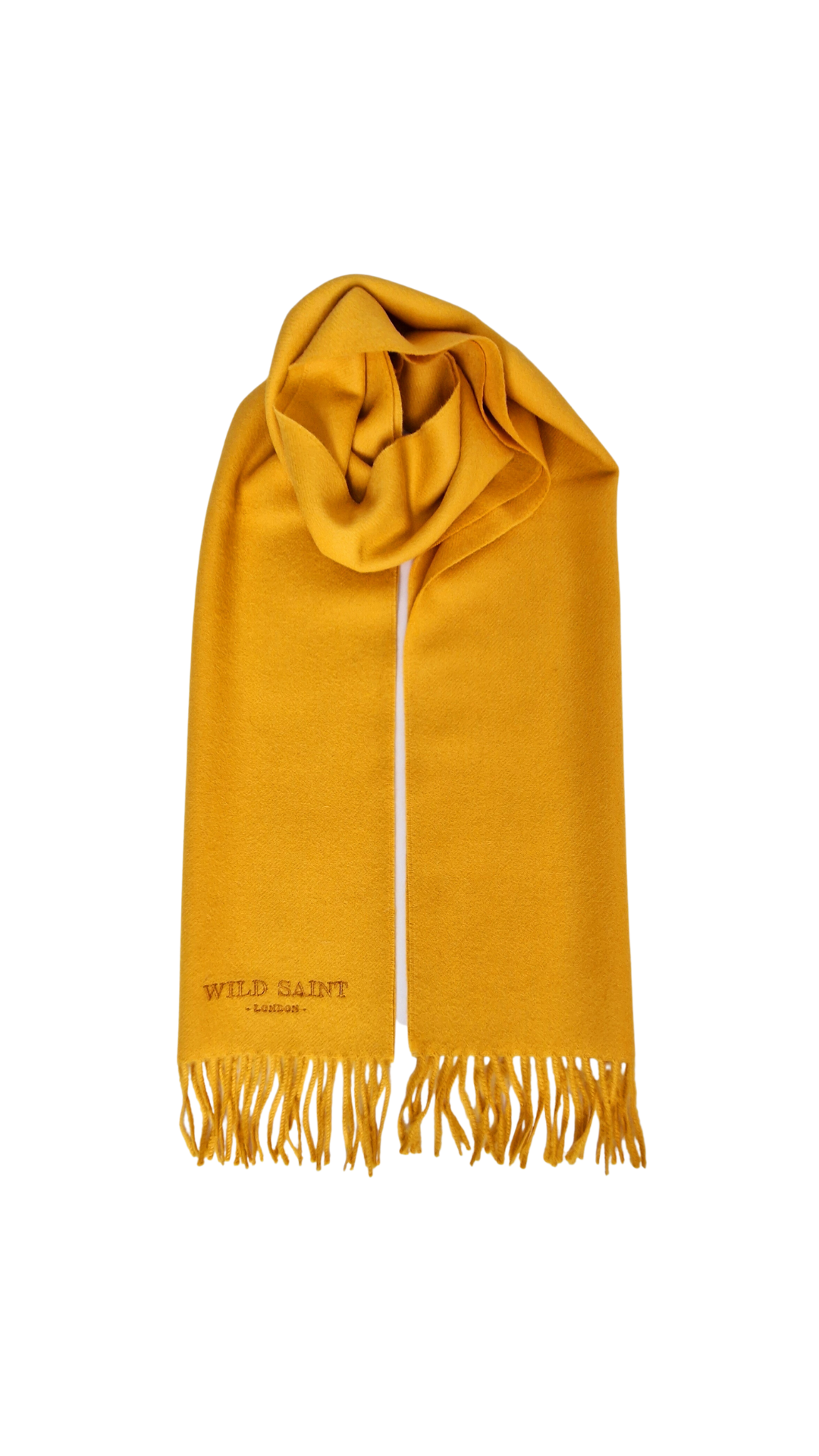 Sunflower Yellow medium weight 100% baby alpaca scarf for women and men. Includes complimentary personlisation. Sustainable Luxury designer scarf