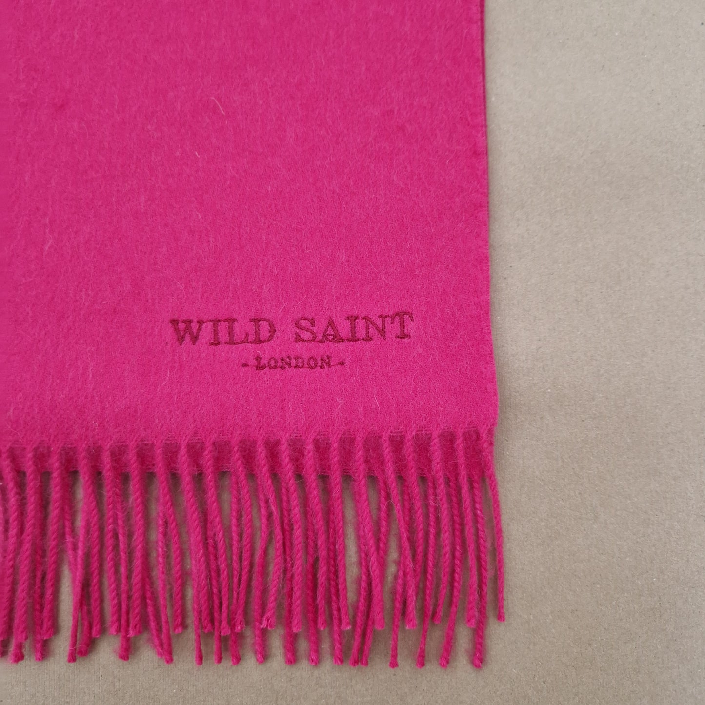 Hot Pink medium weight 100% baby alpaca scarf for women and men. Includes complimentary personlisation. Sustainable Luxury designer scarf